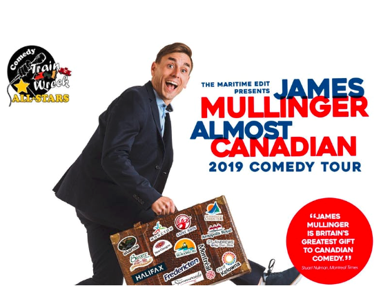 James Mullinger Almost Canadian 2019 Comedy Tour